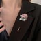 20PCS Round Tray Safety Pins Lapel Sticks Blank Brooch Bases Suit Tie Hat Pin Scarf Badge(Gold)